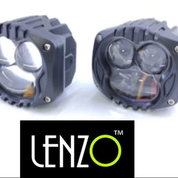 چراغ پروژکتور جغدی 3چشم (جفتی) 031 برند لنزو