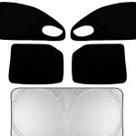 آفتابگیر خودرو پژو مدل UV RESISTANT مجموعه ۵ عددی