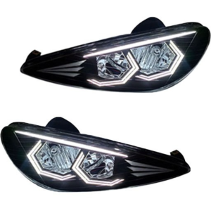 چراغ جلو پژو 206 طرح هگزا برند NGCO