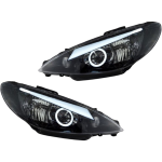 چراغ جلو پژو 206 طرح ANGRY برند NGCO