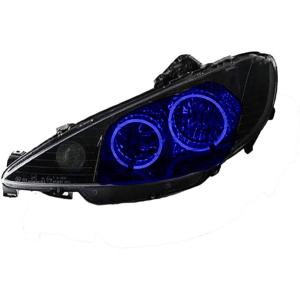 چراغ جلو پژو 206 طرح S آبی برند NGCO