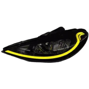 چراغ جلو پژو 206 طرح S زرد برند NGCO