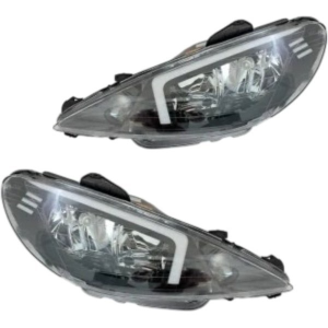 چراغ جلو پژو 206 طرح نایک برند NGCO