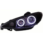 چراغ جلو پژو 206 طرح نیو باکستر سفید برند NGCO