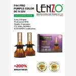 هدلایت رنگی F44 PRO پایه H4 لنزو